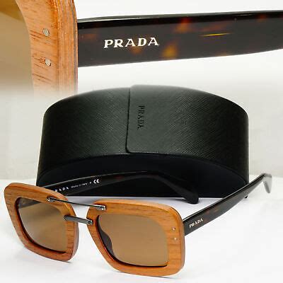 Prada Women's PR30RS Sunglasses, Light Brown 